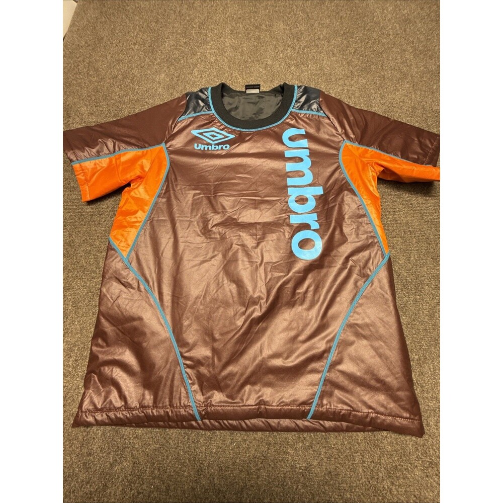 NWOT Brown Umbro UFS Insulation H/S Piste Top Soccer Jersey Men's Size M JASPO